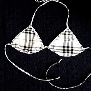 Burberry Blue Nova Check 2 Piece Bikini NWOT & NWT